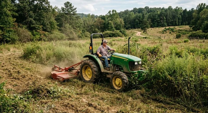 Bush Hog Mowing in Calvert County, MD